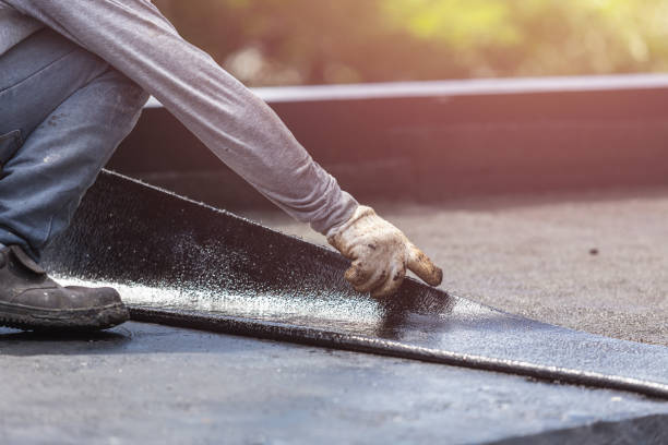Professional Basement Waterproofing technician working in New Troy, MI
